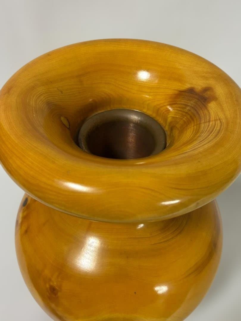 花器 かやの木 銅 水入れセット