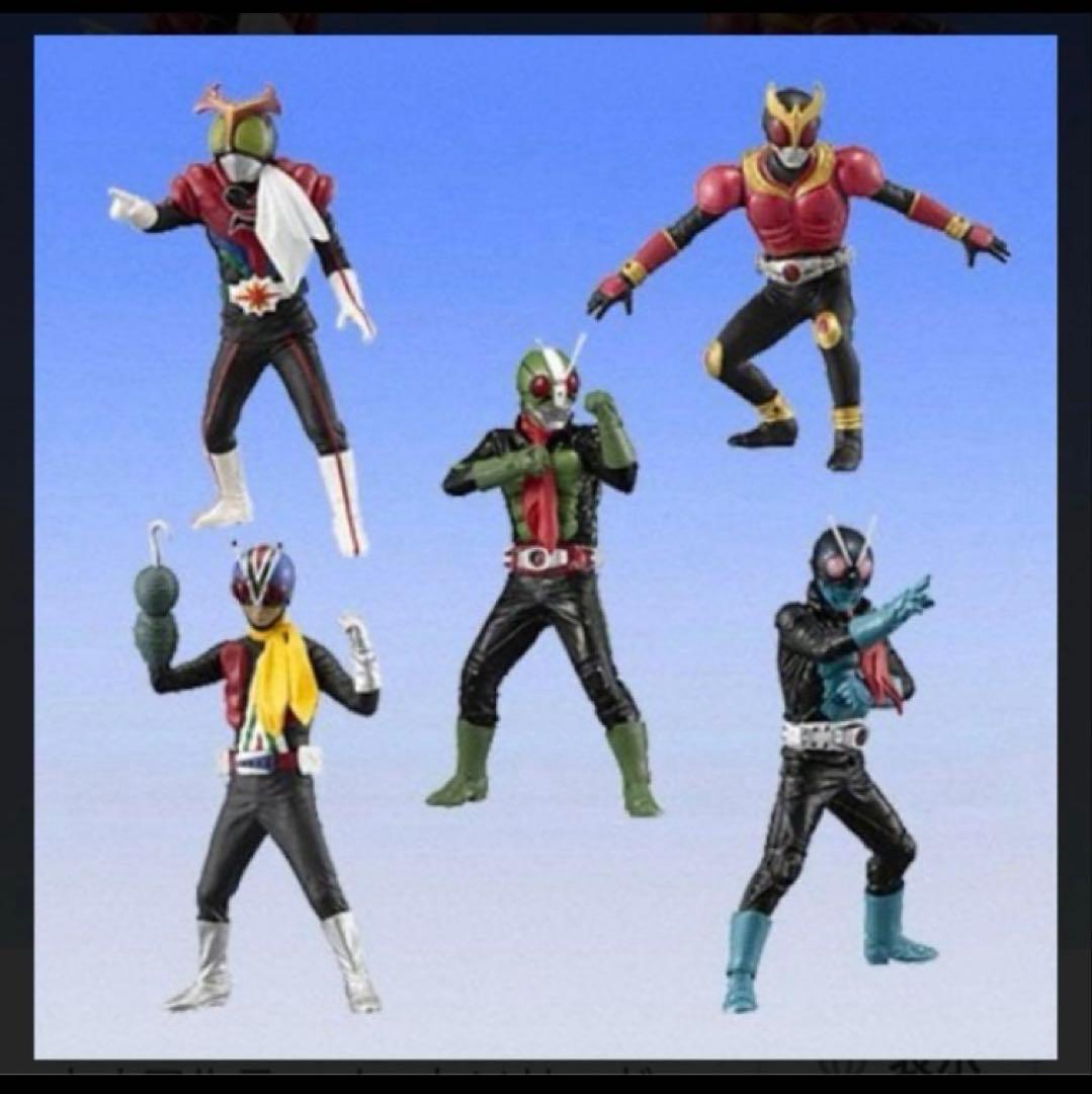 【台紙付き】ガシャポン アルティメットソリッド　仮面ライダー３　5種セット