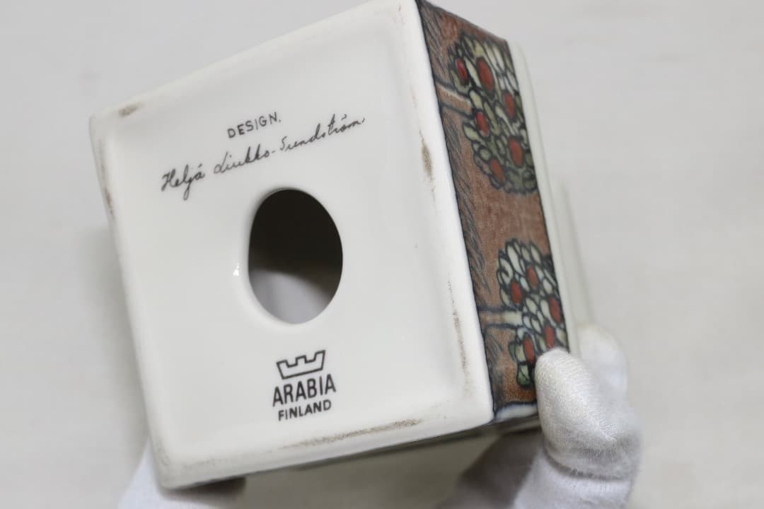 ARABIA アラビア ヘルヤ キャンドルホルダー Talo 果実の樹 ①