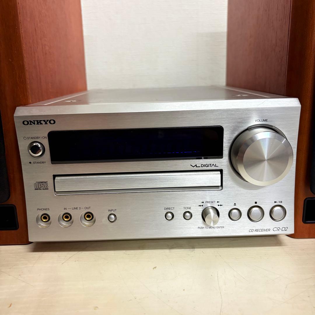 ONKYO CDレシーバー オーディオコンポ　CR-D2 スピーカーセット