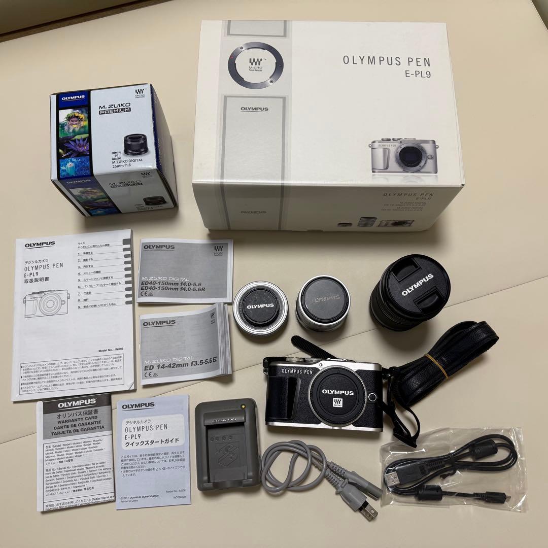 OLYMPUS PEN E-PL9 ミラーレス一眼＋単焦点レンズ