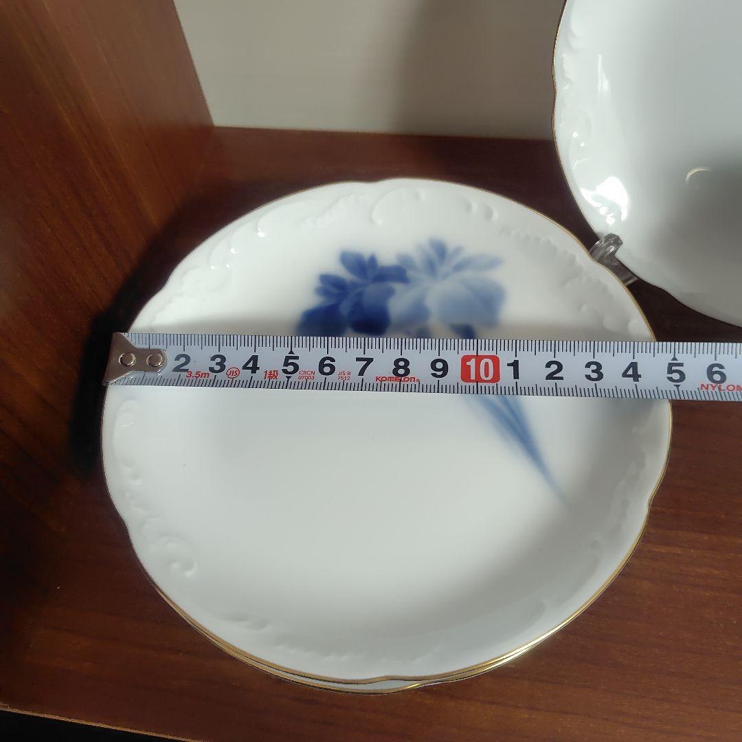 大倉陶園/OKURA　ブルーアイリス　デザートプレート　銘々皿5枚セット