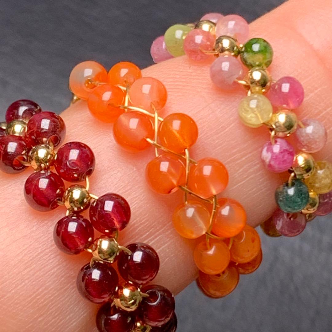 080319  赤字処分❗️14kgfトルマリンガーネット南紅瑪瑙6点