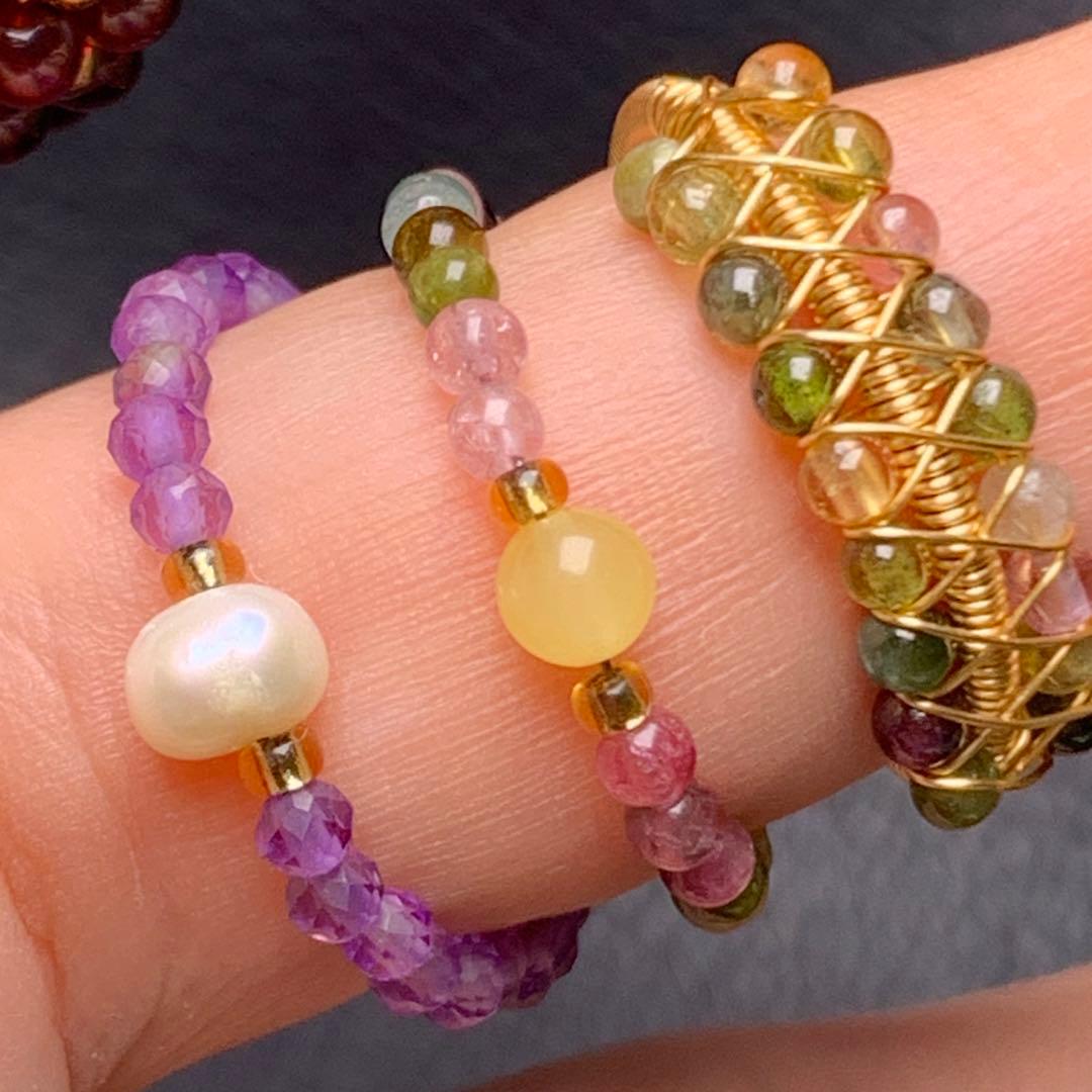 080319  赤字処分❗️14kgfトルマリンガーネット南紅瑪瑙6点