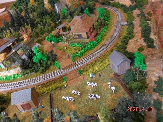 ジオラマ　鉄道　風景