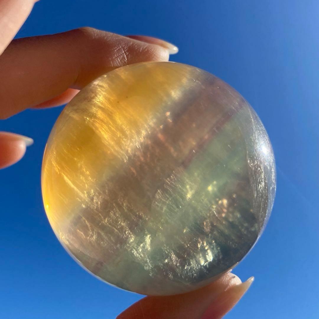 キャンディカラーフローライトスフィア