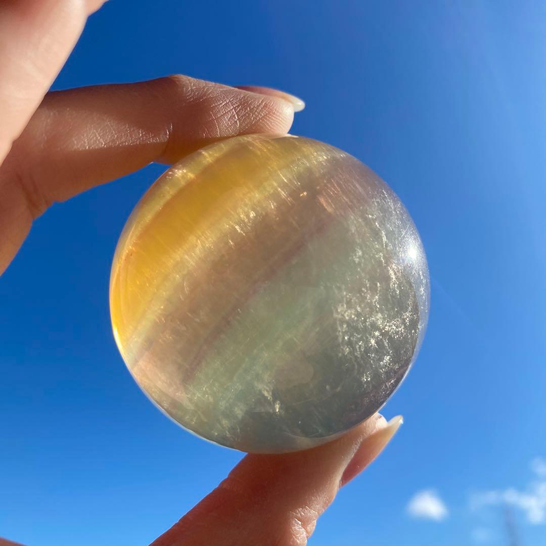 キャンディカラーフローライトスフィア