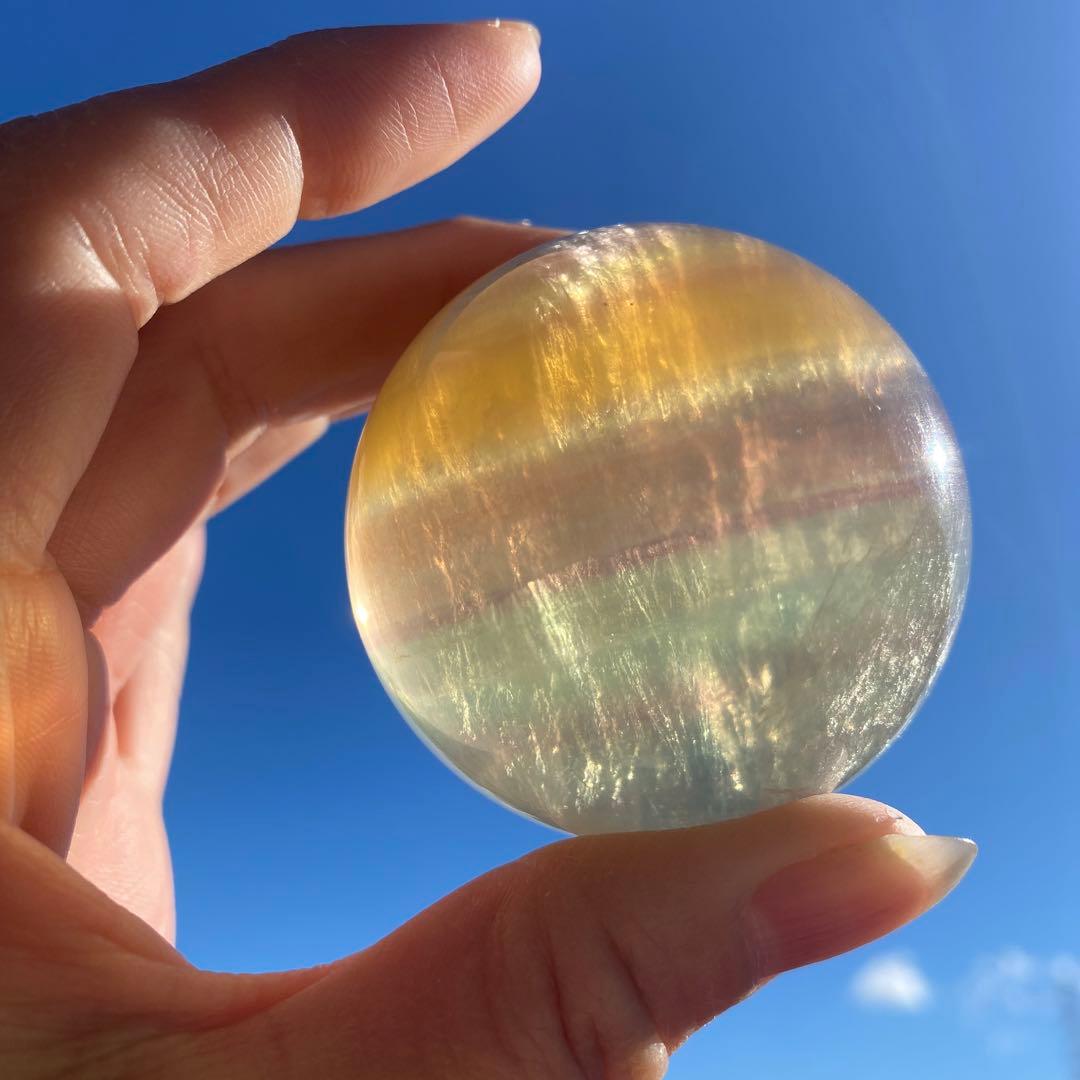 キャンディカラーフローライトスフィア