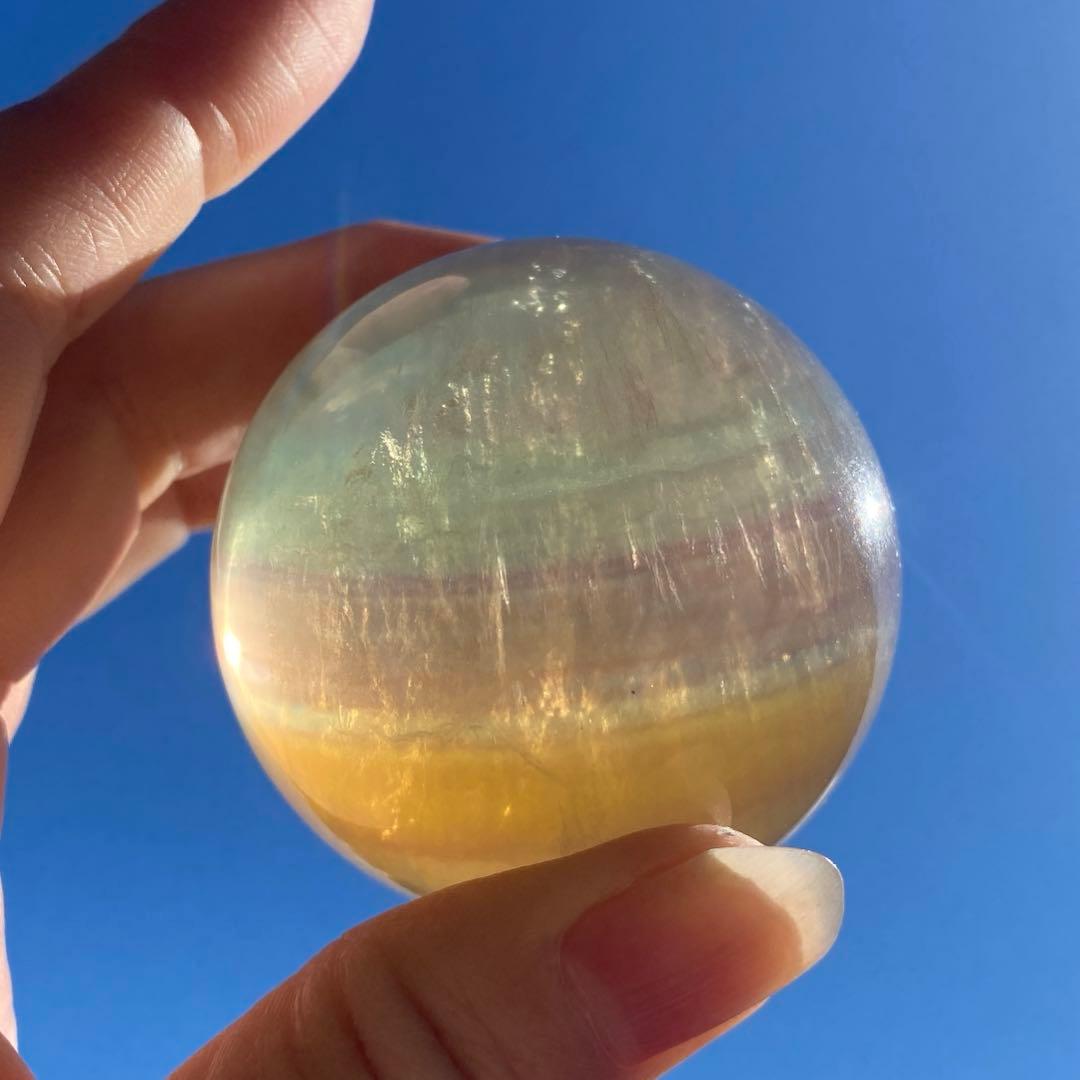 キャンディカラーフローライトスフィア