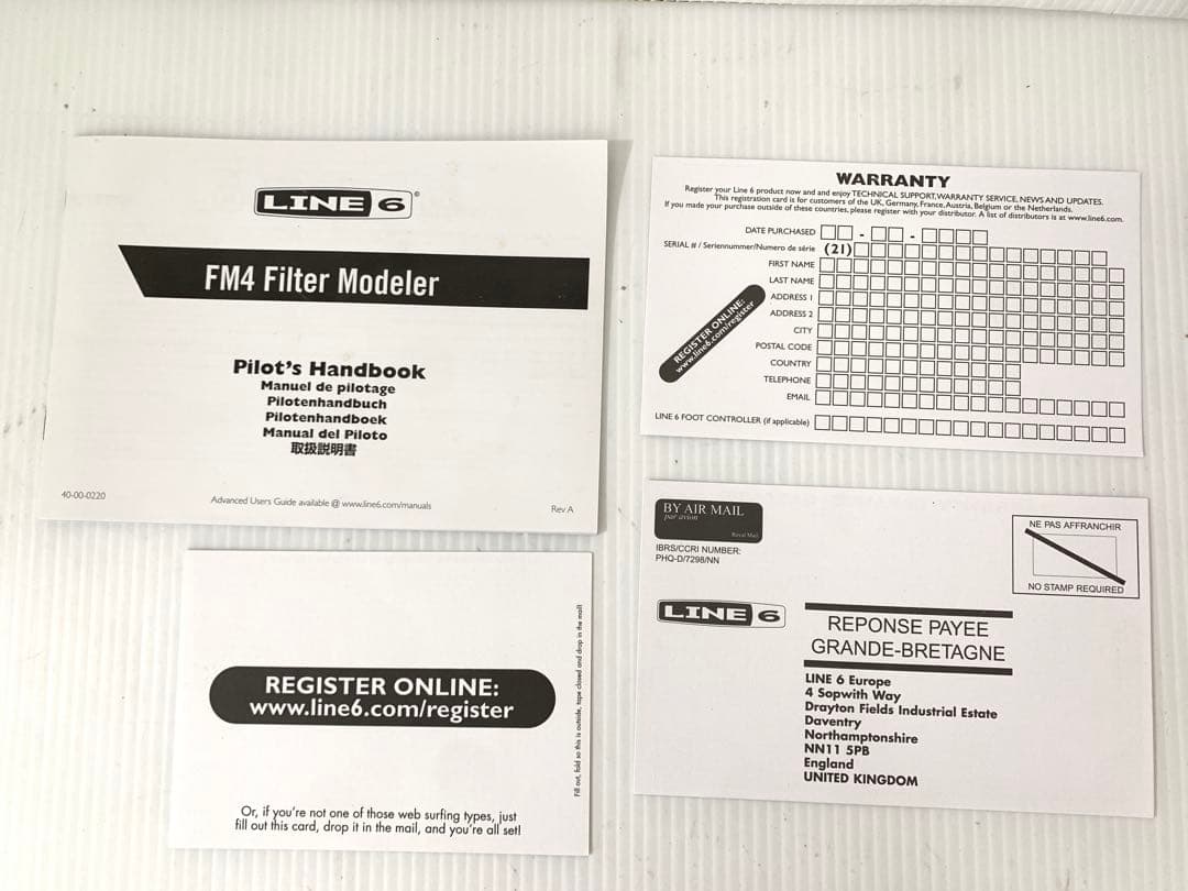 【※動作未確認品】LINE6 FM4 フィルターモデラー M70819-11