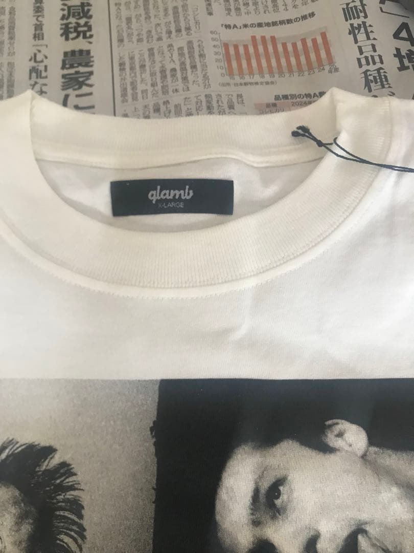 ブルーハーツglamb モノクロ写真 Tシャツ