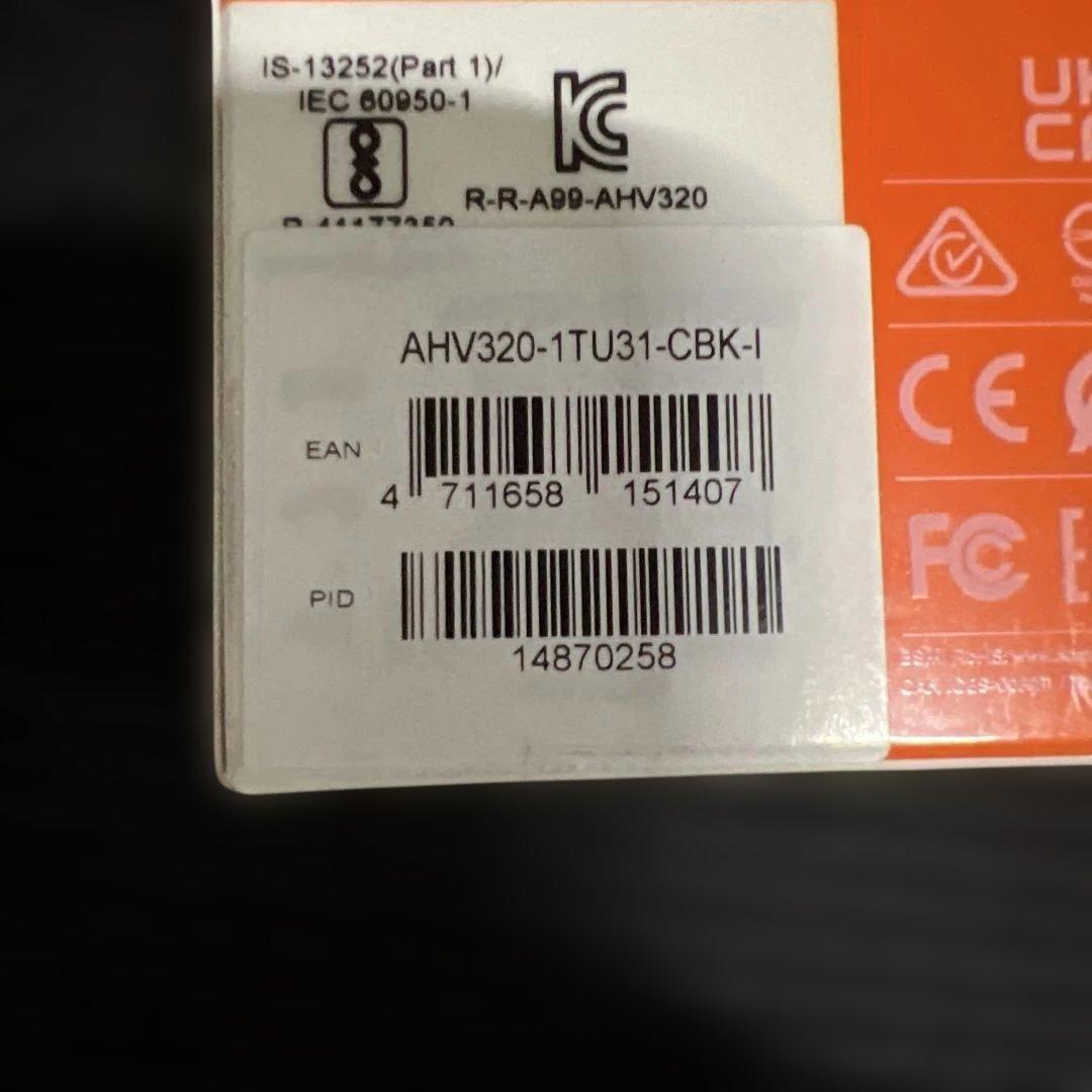 外付けハードドライブ 1TB HV320S ホワイト USB 3.2 Gen1