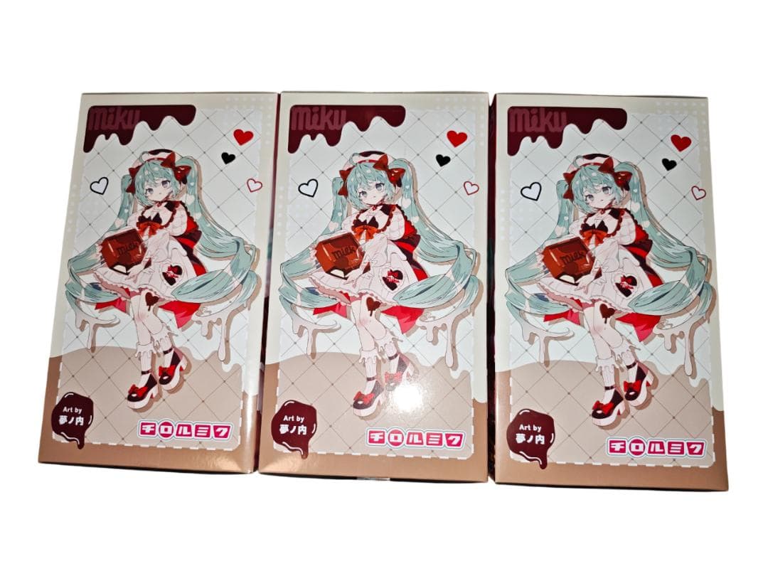 【未開封】初音ミクxチロルチョコ　ミルクVer.　３個セット