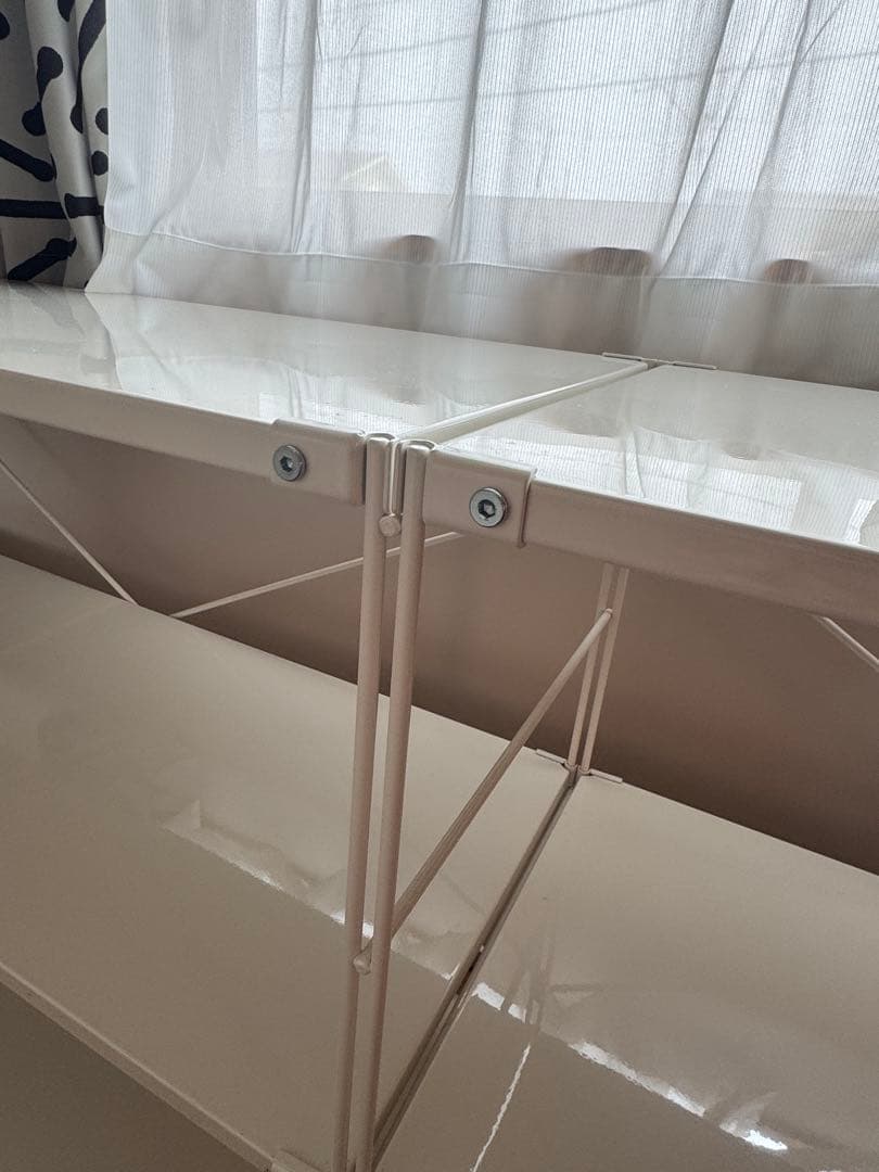 美品⭐︎無印良品　Muji スチールユニットシェルフ　白