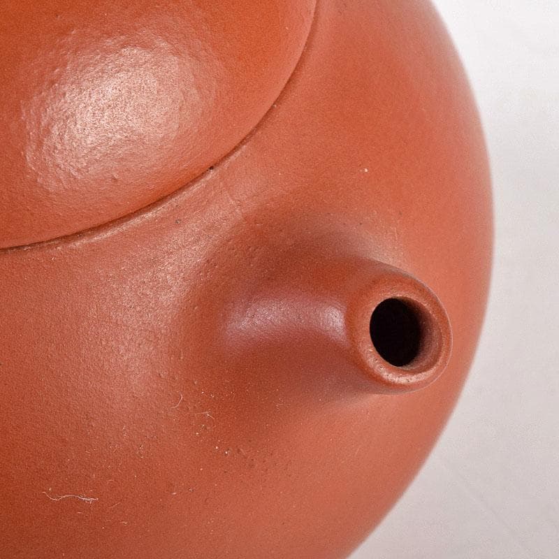 中国　中国宣興銘　紫砂　朱泥　急須　茶壷　V　R8916