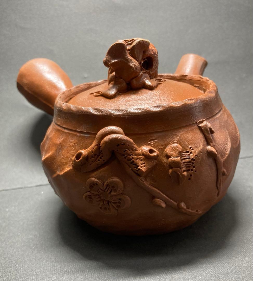 田島万古焼勝三窯葡萄梅急須セット