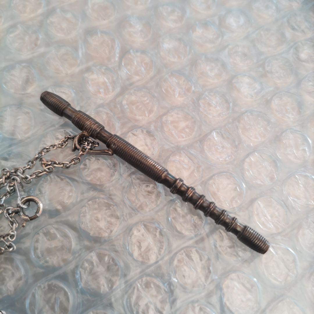 特注品　総銀製　龍笛ネックレス