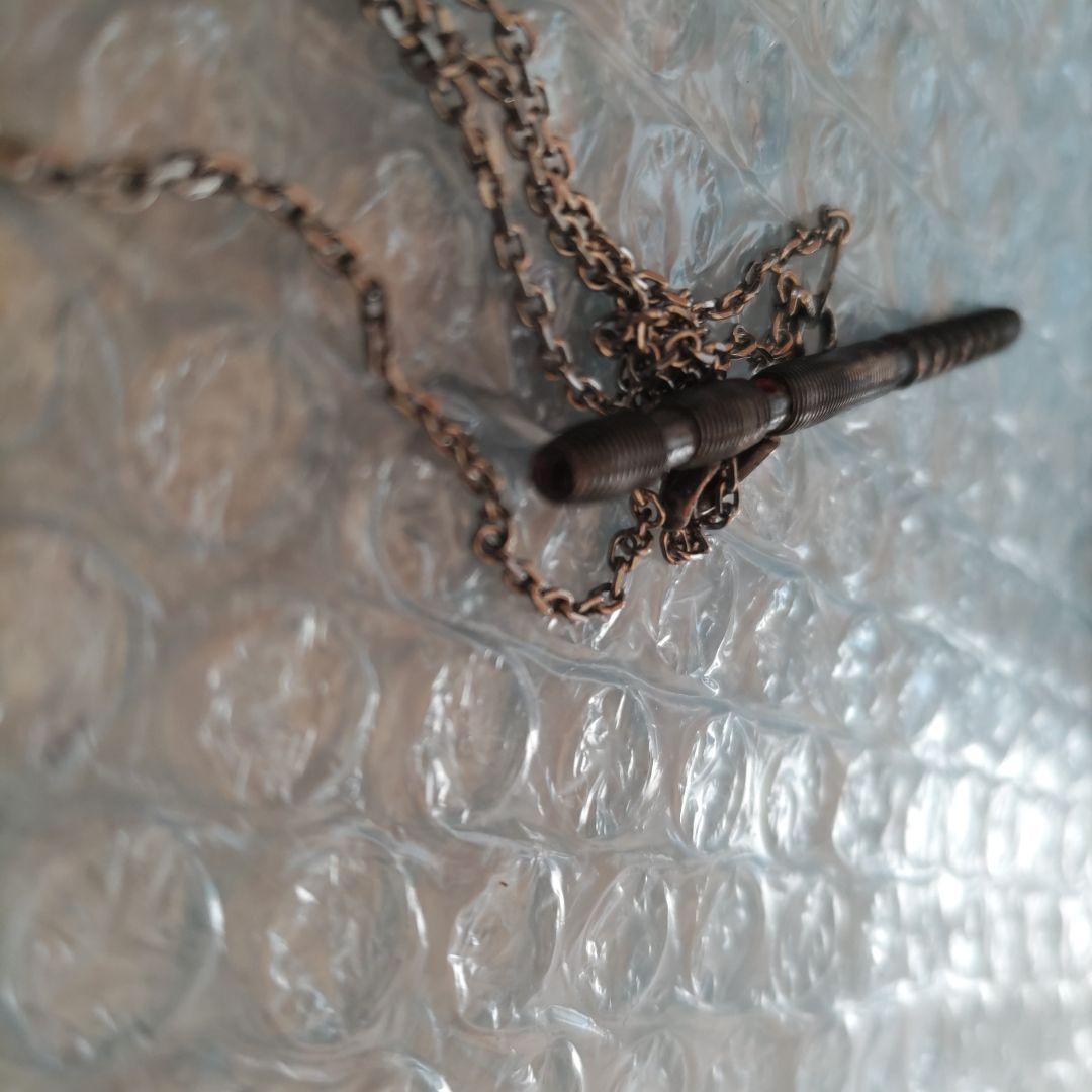 特注品　総銀製　龍笛ネックレス