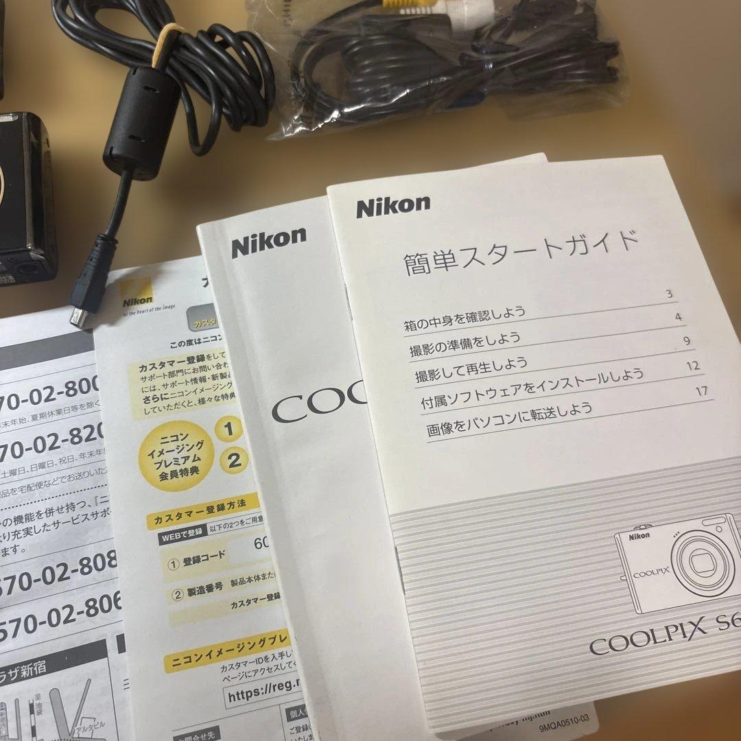 COOLPIX S640 Nikon 美品 完動品 SDカード2GB付き　ニコン