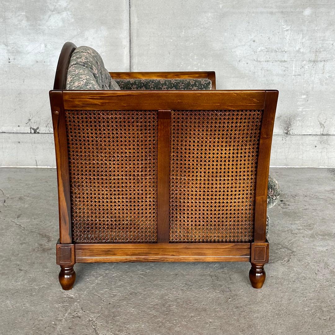 ★昭和レトロ★オールドカリモク　コロニアル✿輝く存在感☆2人掛けソファ✿