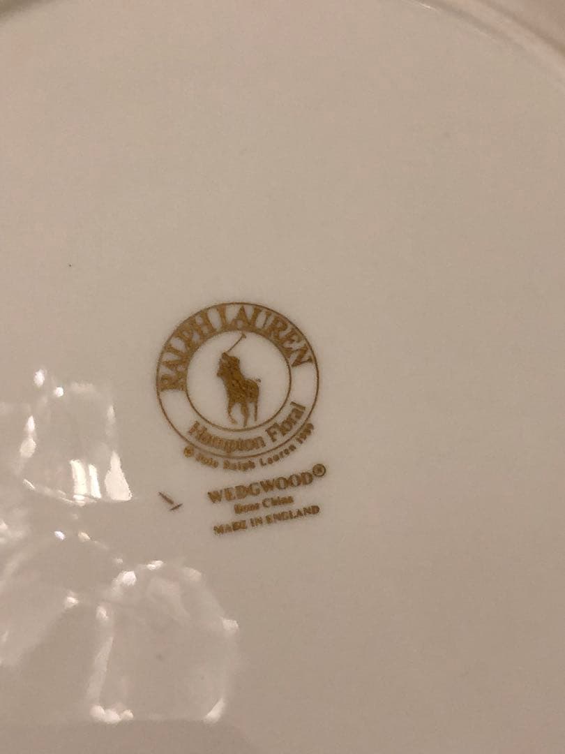 ラルフローレン　ハンプトンフローラルシリーズ　プレート　皿　ウェッジウッド製