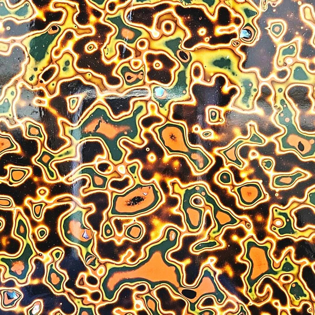 美品‼️ヴィンテージ「津軽塗 唐塗 巻足花台 天板 35×30cm」