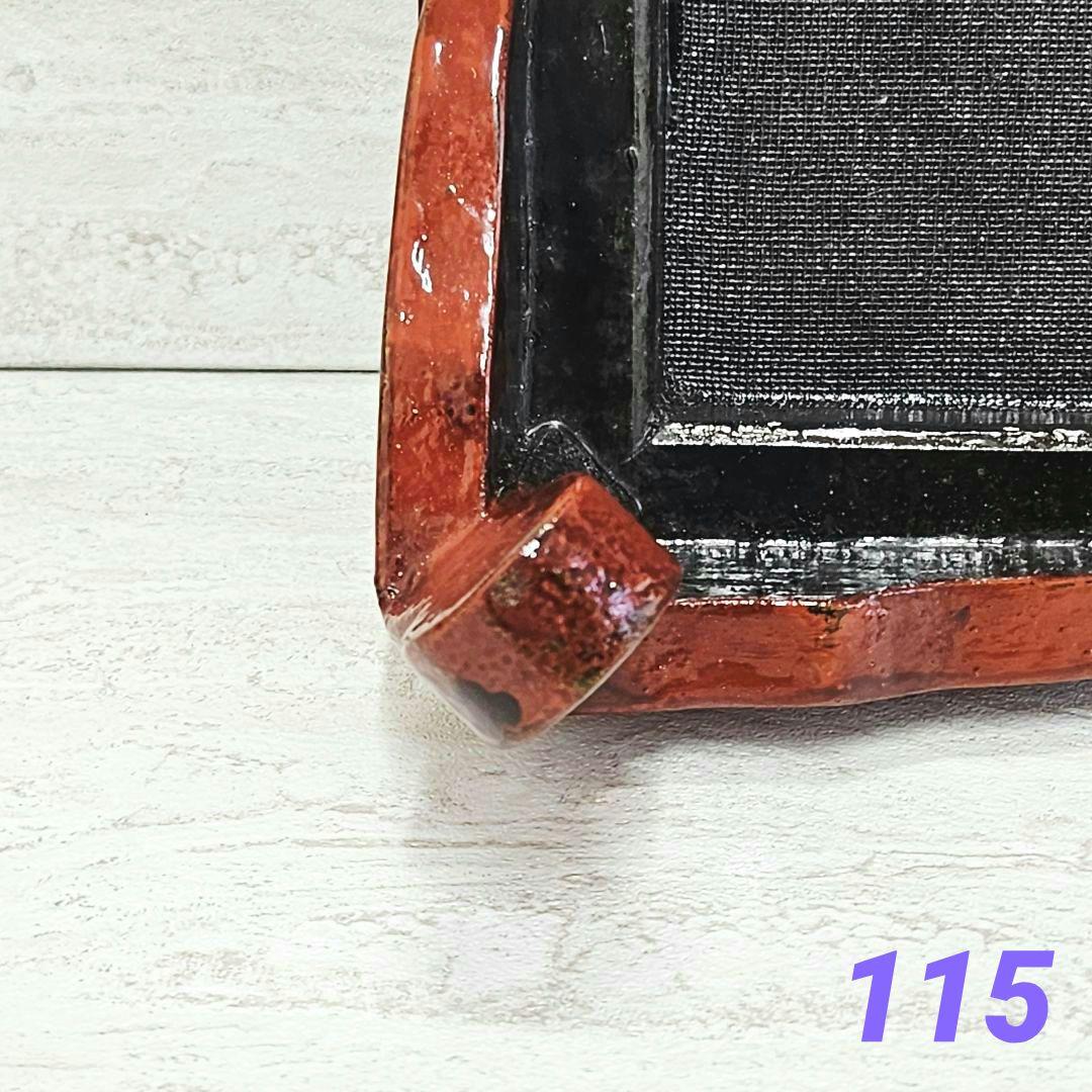 美品‼️ヴィンテージ「津軽塗 唐塗 巻足花台 天板 35×30cm」