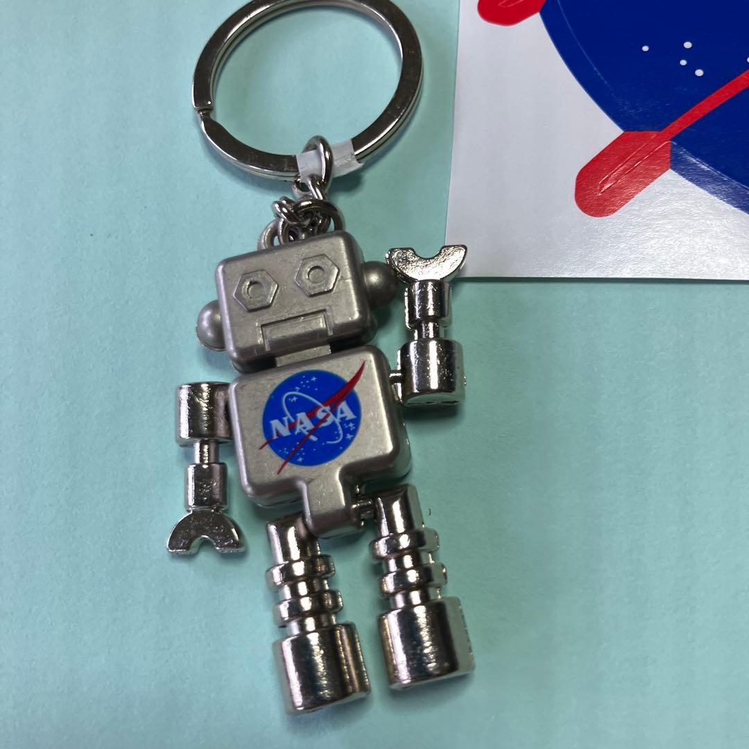 NASA ロボット型メタルキーホルダー
