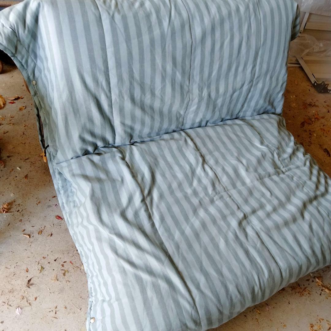 ソファーベッド　シングルベッド　フランスベッド　3つ折りベッド　専用カバー付き