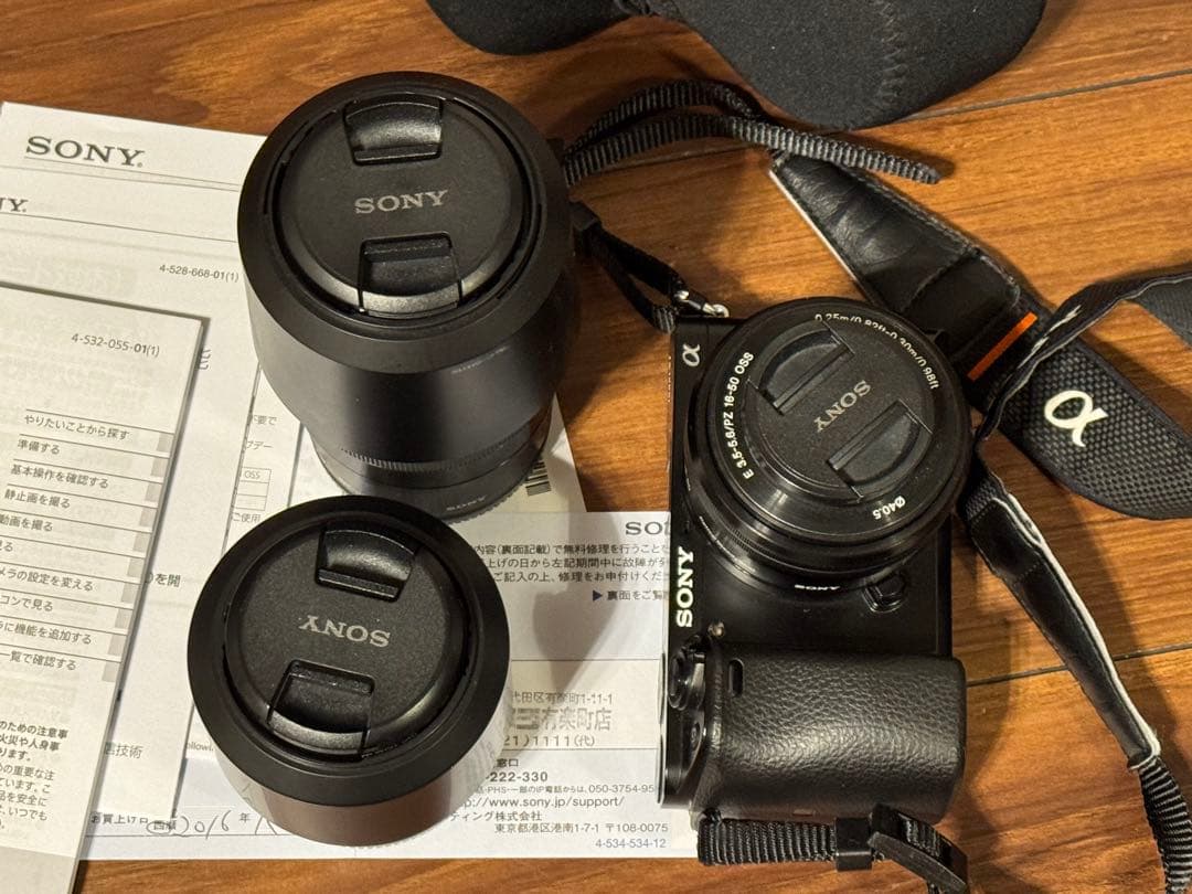 SONY ソニー α6000 ミラーレス デジタル一眼カメラ レンズ3本セット