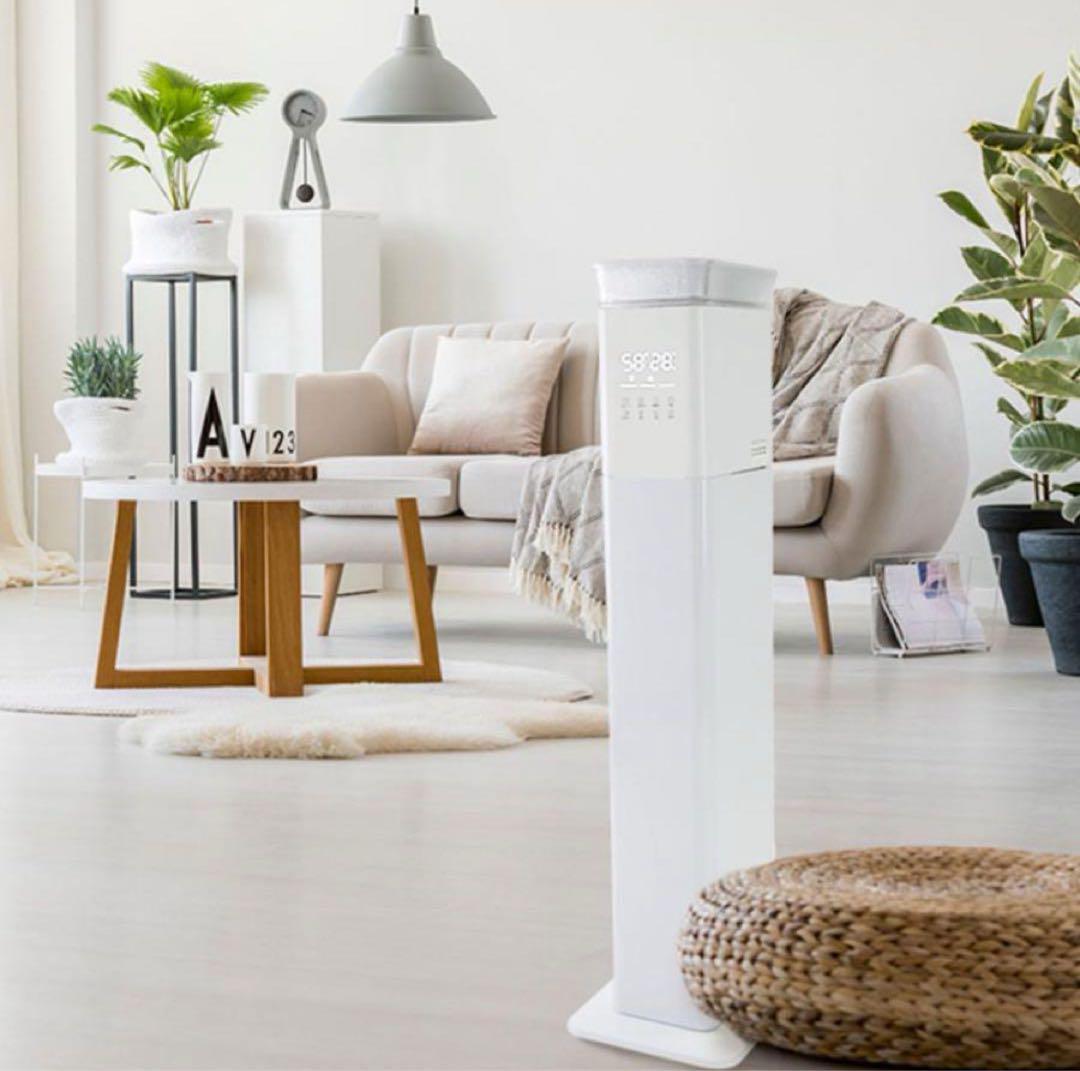 中古加湿器 大容量 抗菌 高級超音波 タワー型 アロマ 超音波式 uv除菌