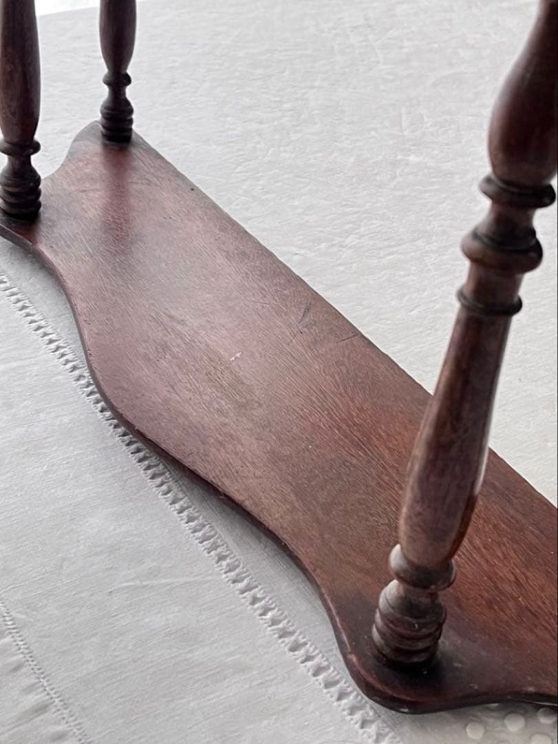 【美品】フランスアンティーク 1900年代 木製3段装飾エタジュール[3738]