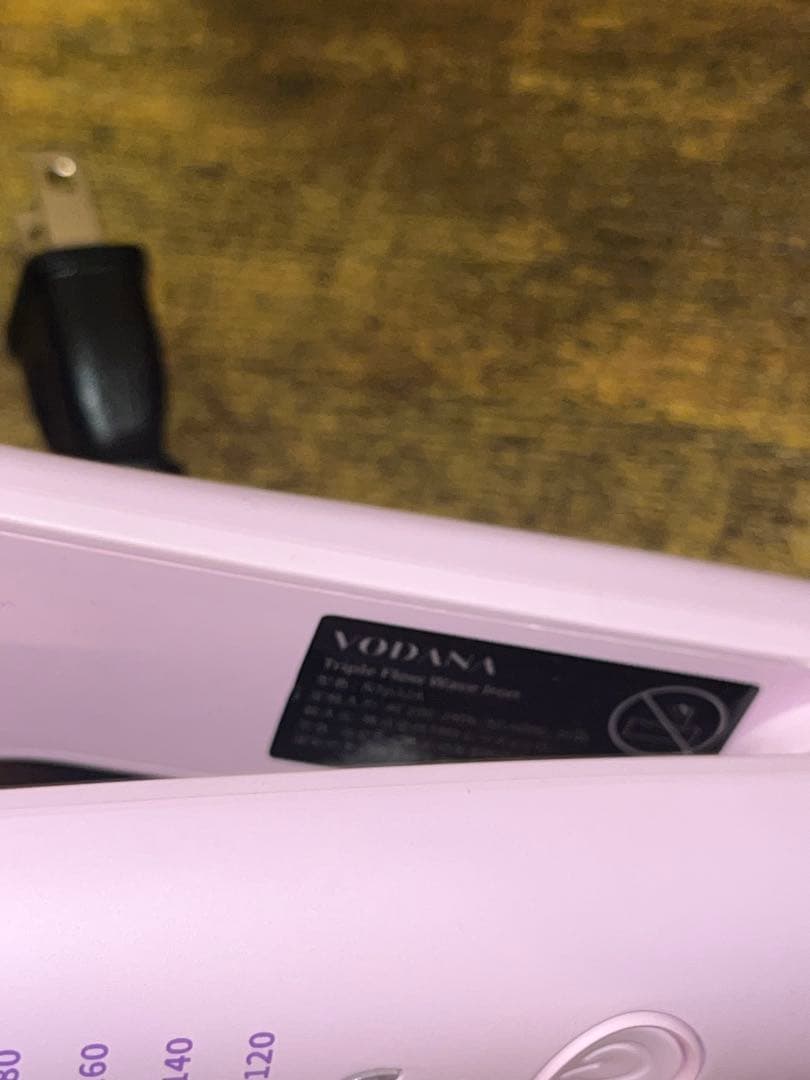 VODANAトリプルウェーブアイロン 40mm ピンクボダナ 韓国 美品