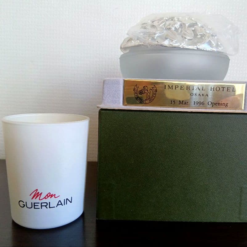 クリストフル キャンドルホルダー & ゲラン モン パフュームキャンドル 未使用