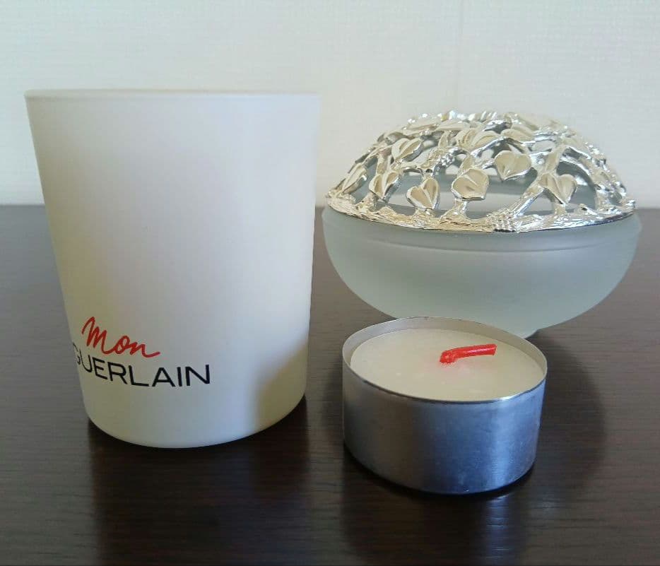 クリストフル キャンドルホルダー & ゲラン モン パフュームキャンドル 未使用
