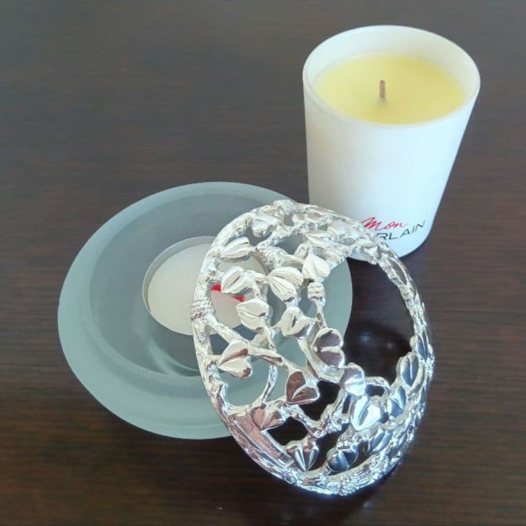 クリストフル キャンドルホルダー & ゲラン モン パフュームキャンドル 未使用