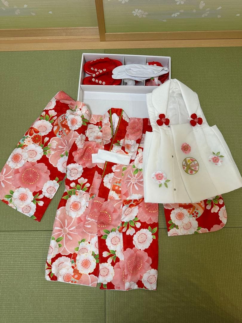 七五三 ３歳　女の子　着物セット きょうと花ひめ