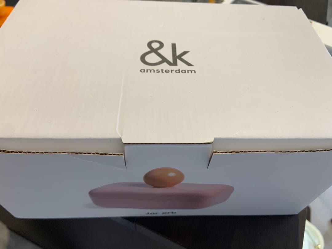 &k Amsterdam アクセサリーケース ピンク　ミッドセンチュリー
