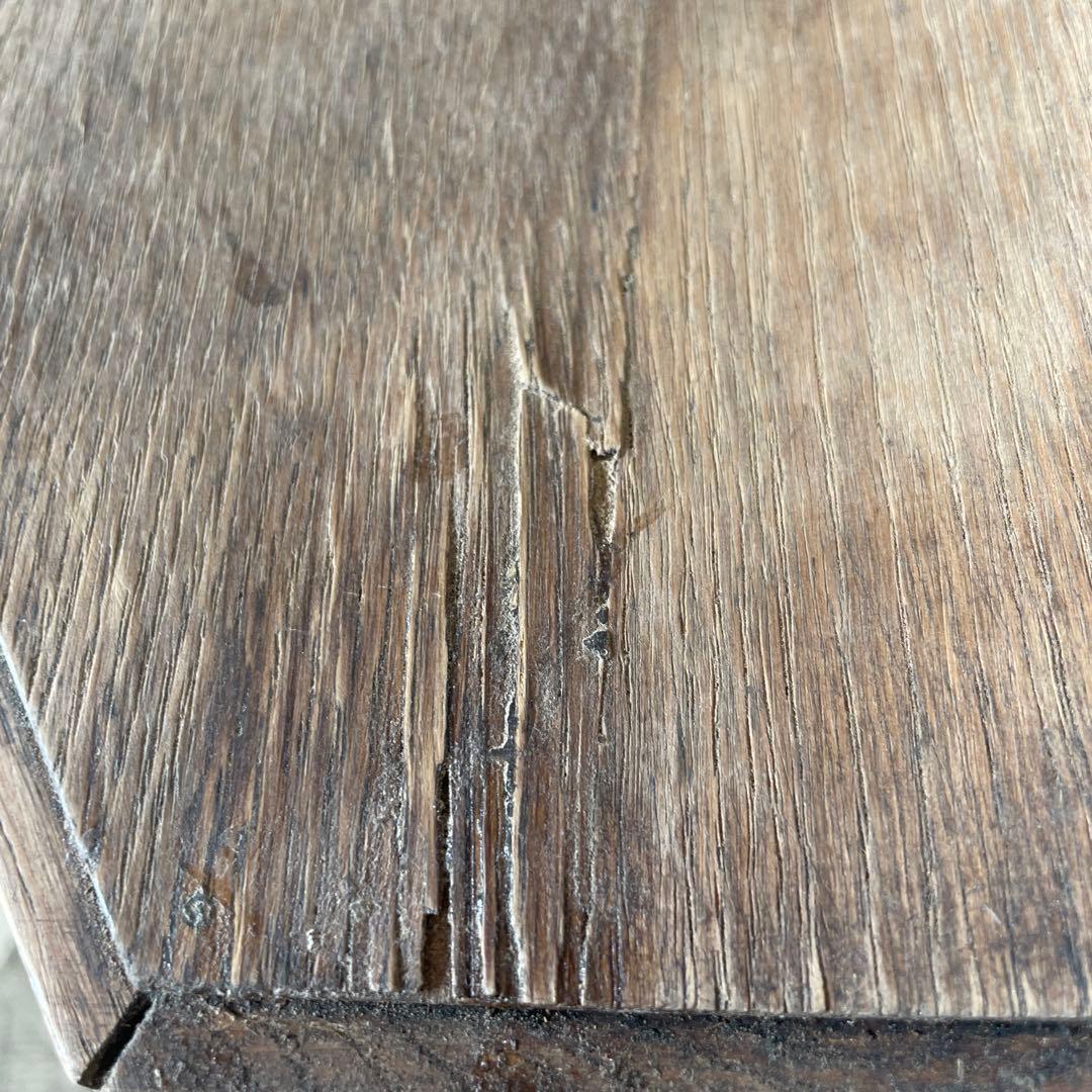 ビンテージ ウォールガラスキャビネット 剥離