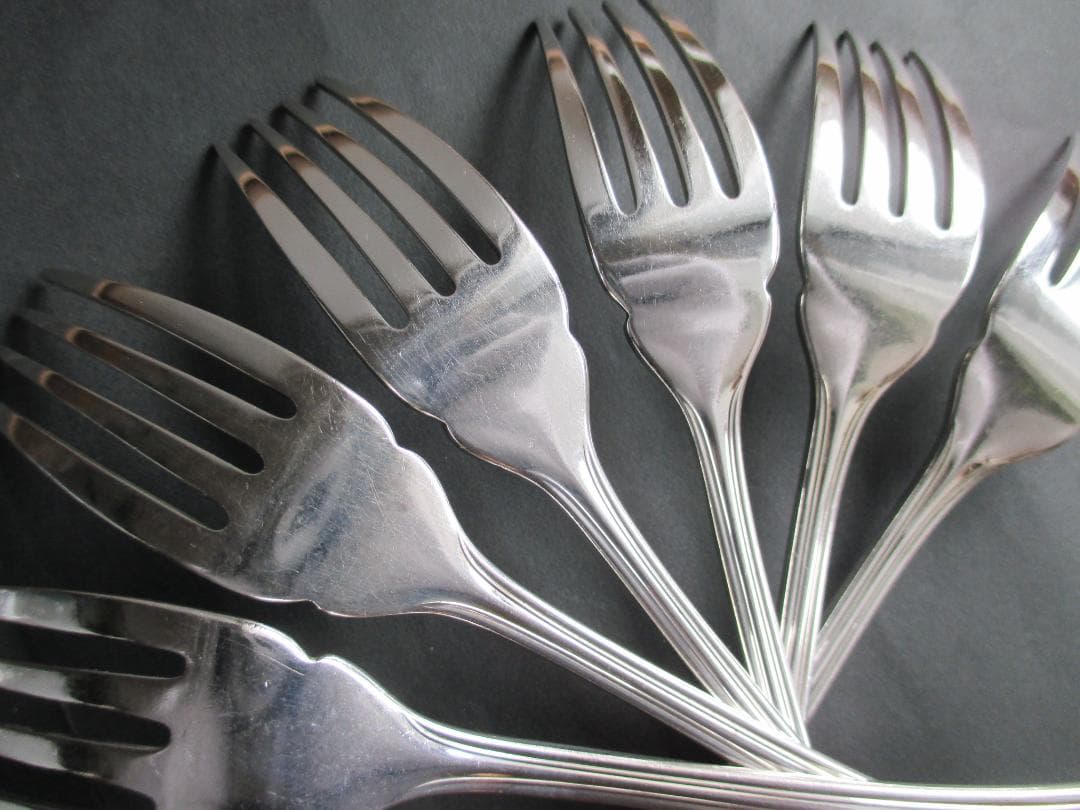 ☆仏蘭西銀器クリストフルシルバー　フィッシュフォーク6本セット　アルビ