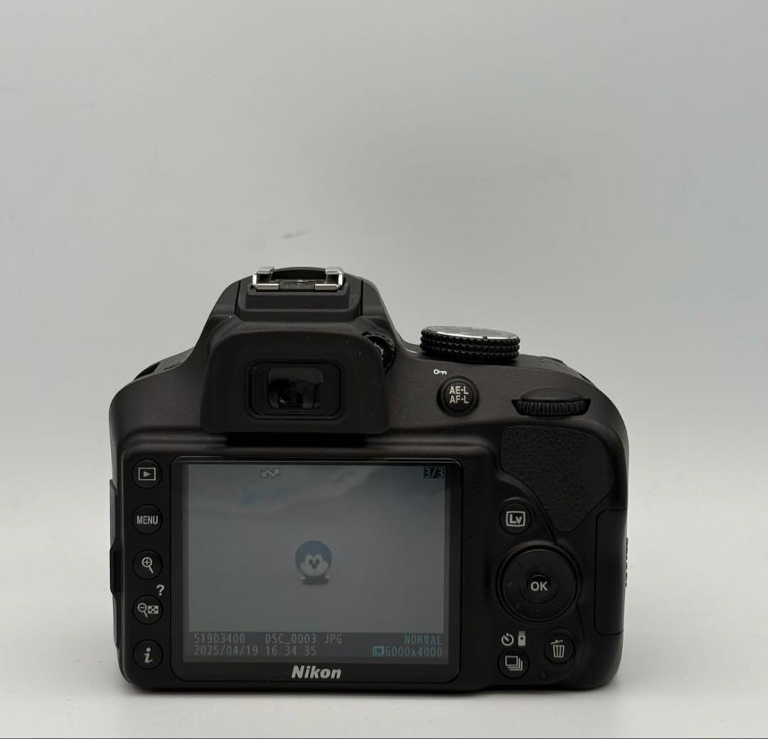 【Nikon D3400+18-55mm｜軽量一眼レフ】