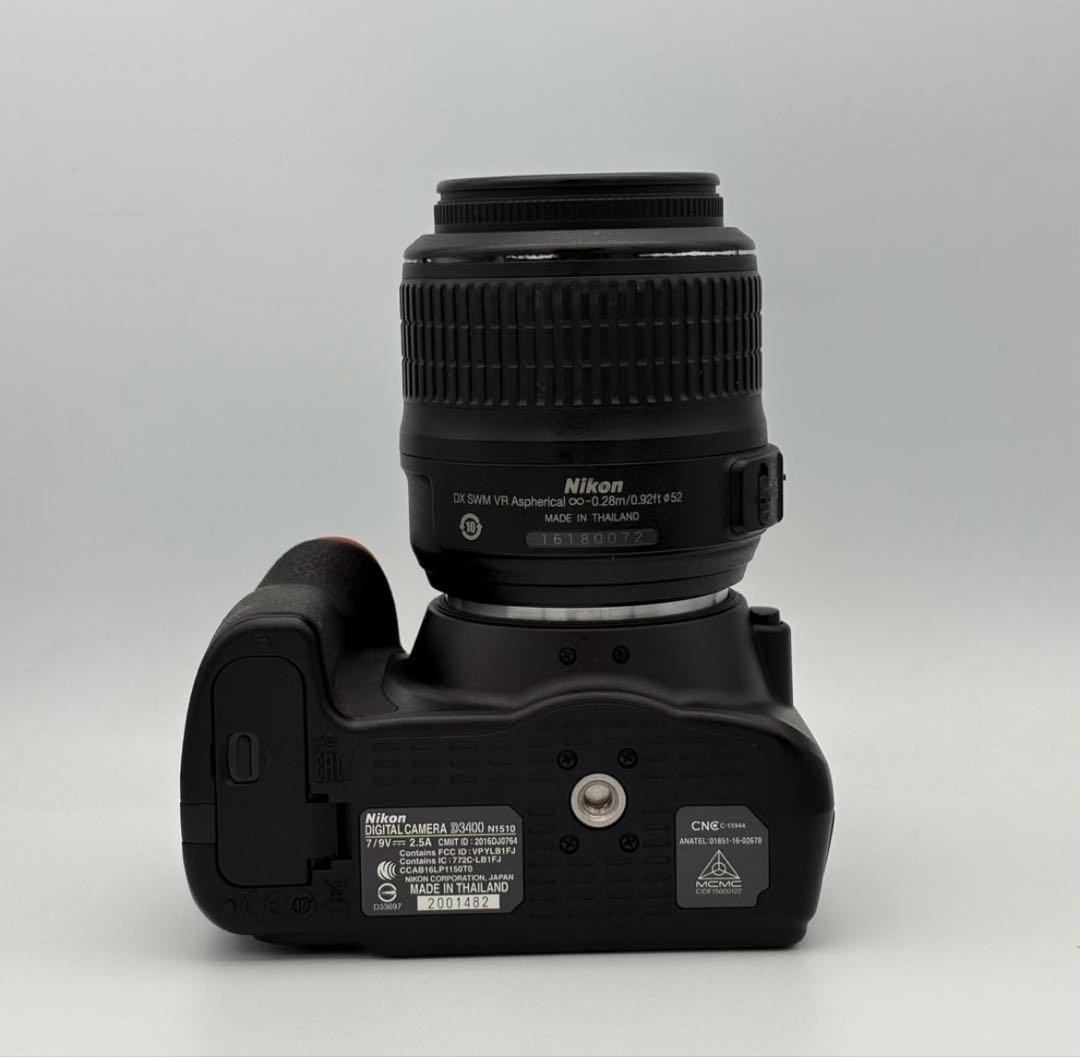 【Nikon D3400+18-55mm｜軽量一眼レフ】