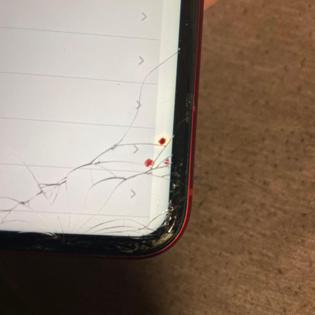 iphone xr 256GB 画面ワレ有