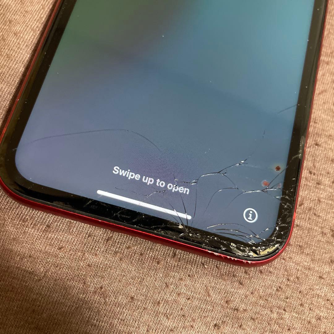 iphone xr 256GB 画面ワレ有