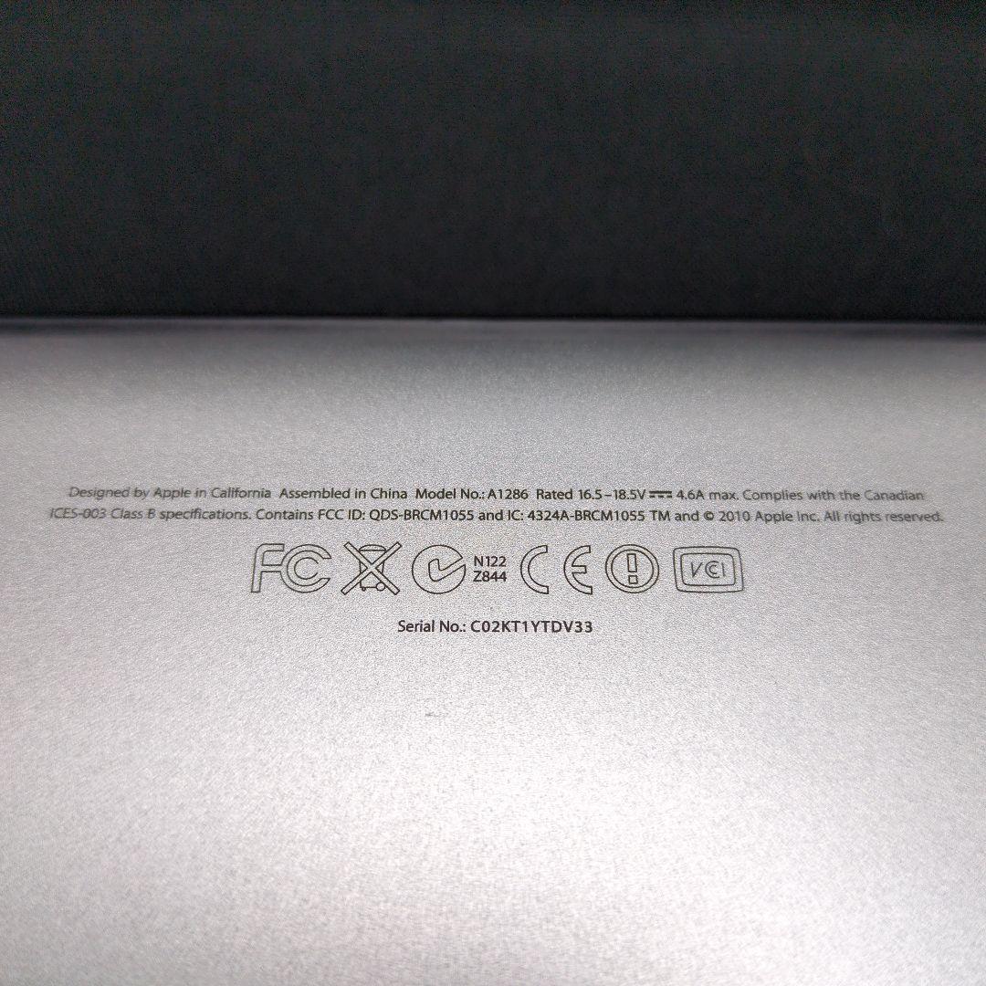 中古 MacBook Pro A1286 2.3GHz i7 8GB SSD