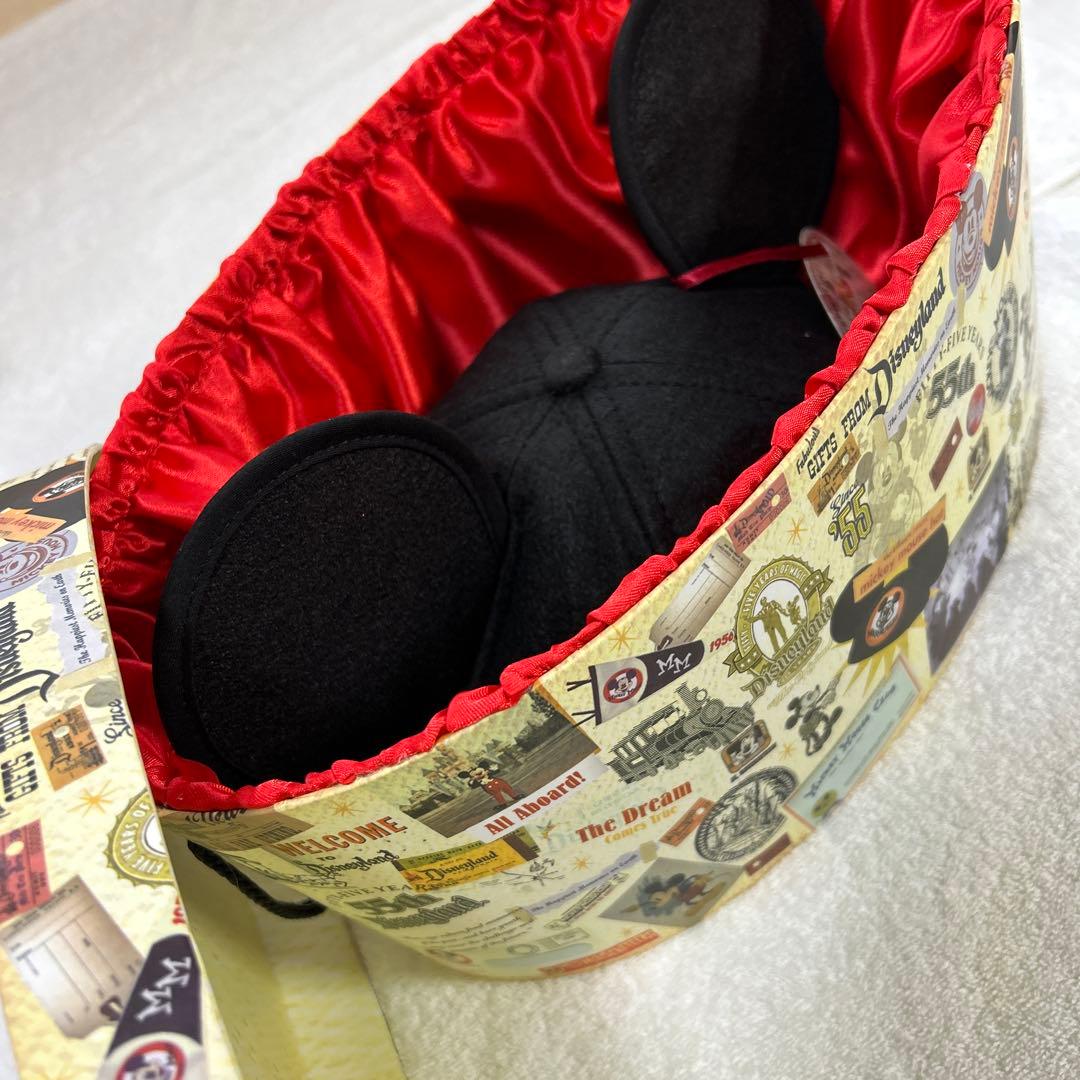 アメリカディズニーランド限定55周年記念　ミッキーイヤーキャップ