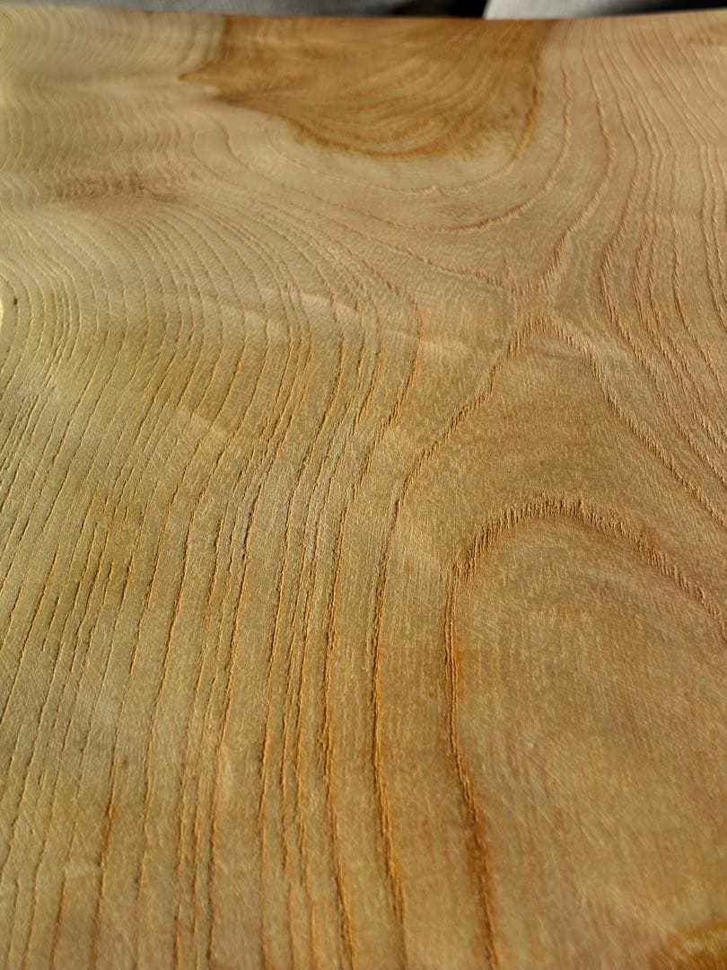 【極希少】滋賀県産 欅（ケヤキ）一枚板サイドテーブル 樹齢350年 無垢材