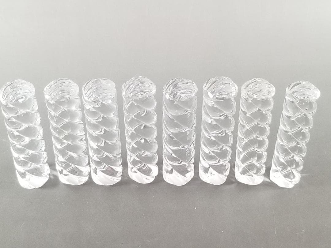 ⭐新品同様⭐バカラ バンブー ナイフレスト 8本 箸置き ナイフホルダー ガラス