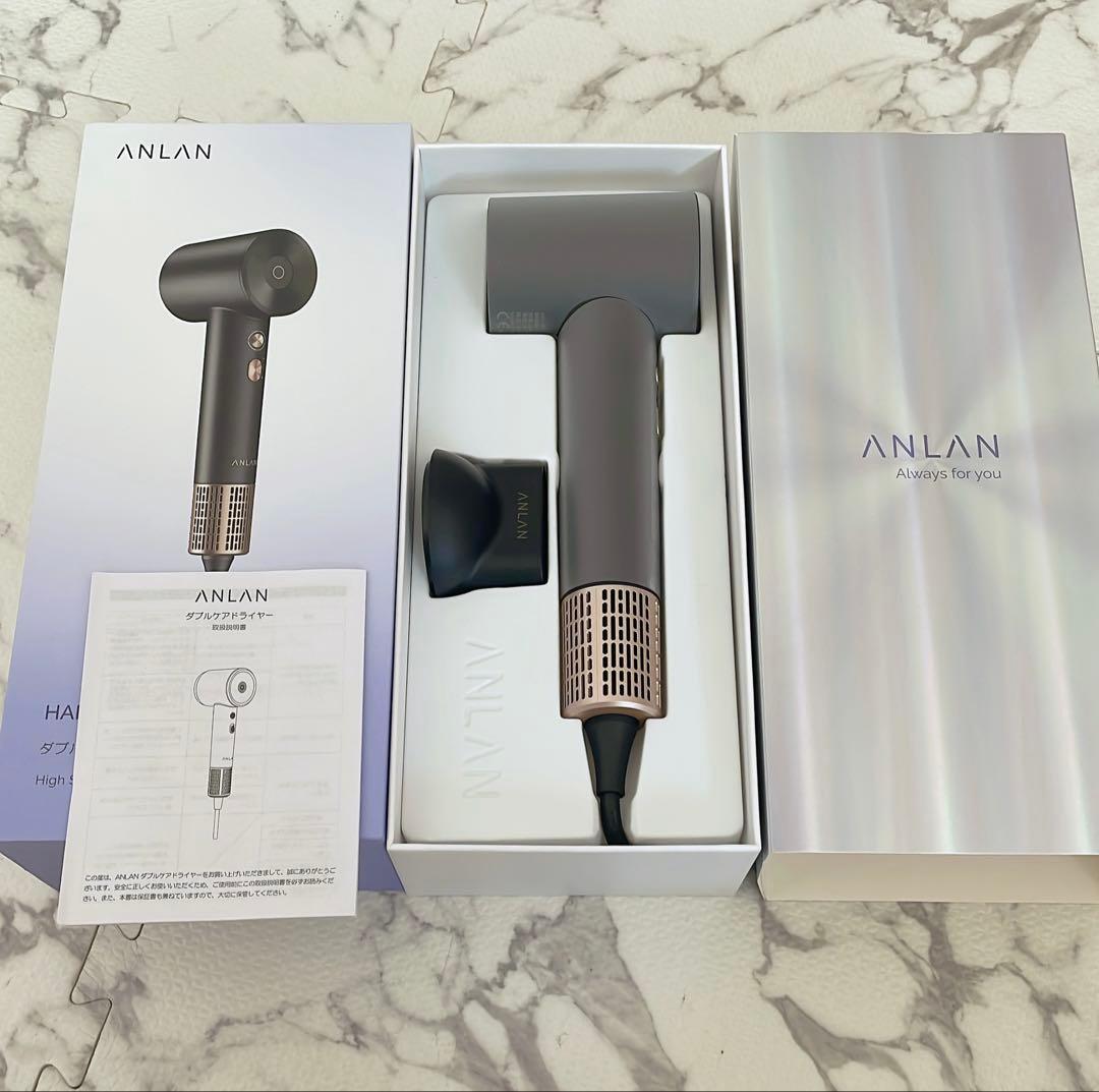 新品未使用　ANLANダブルケアドライヤー　ブラック