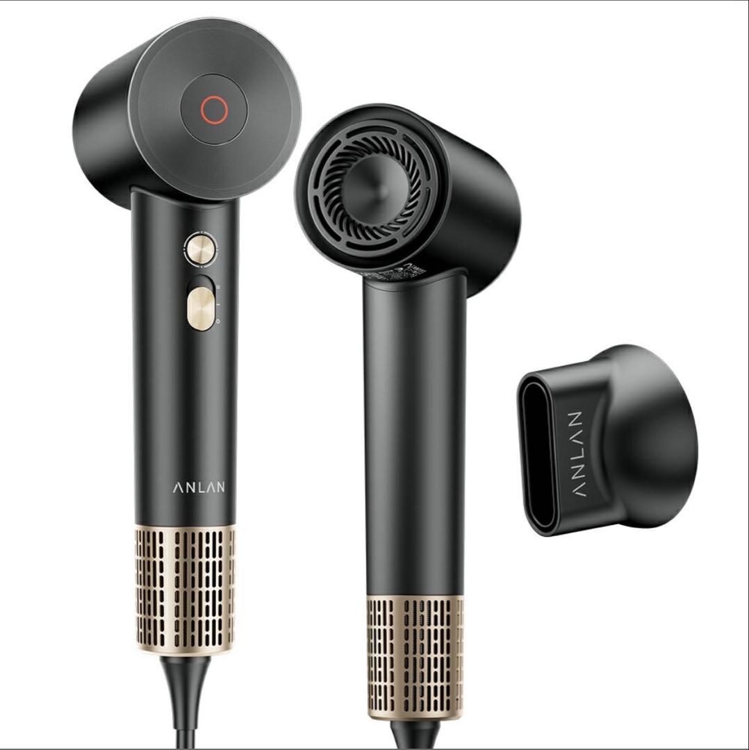 新品未使用　ANLANダブルケアドライヤー　ブラック